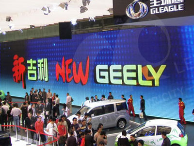 吉利汽車博覽會F18全彩LED顯示屏