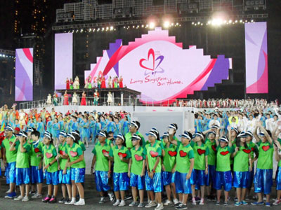 2014年新加坡國慶活動全彩LED顯示屏